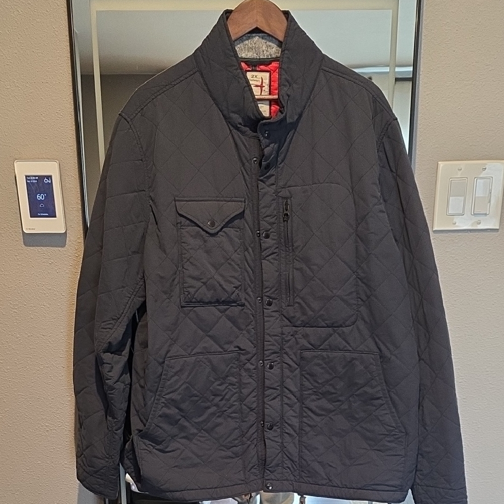 Men's Quilted Navy Blue Jacket